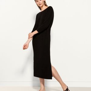 Massimo Dutti Black Knit Dress